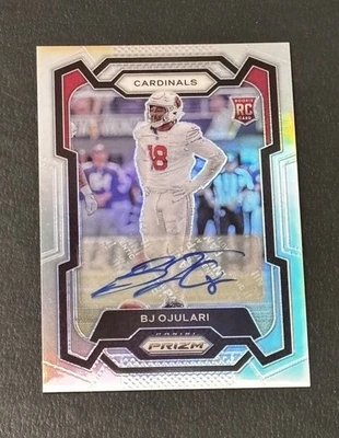 2023 Panini Prizm BJ Ojulari Rookie Auto Silver SP Card #301 Arizona Cardinals - Image 1 of 2