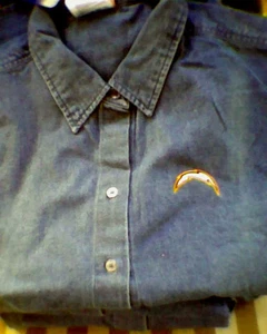 Camisa vaquera para mujer San Diego CHARGERS azul nueva con etiquetas S XL Reebok ¡IMPRESIONANTE! - Imagen 1 de 1