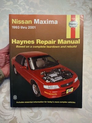Manual de reparación Haynes 72021 Nissan Máxima desmontaje completo reconstruido basado 93-99 Foto 1 de 4