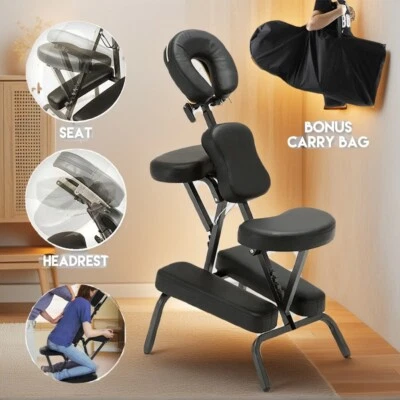 Foldable Massage Chair Aluminium Portable Chair Beauty Therapy Tattoo Waxi Table - image 1 of 4