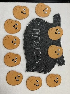 FELT BOARD/FLANNEL STORY RHYME TEACHER RESOURCE - ONE POTATO TWO POTATO - Picture 1 of 2
