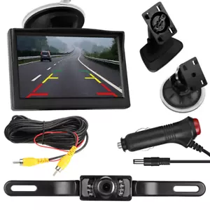 Car Backup Camera Rear View HD Parking System w/ Night Vision+5" TFT LCD Monitor - Picture 1 of 12