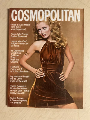 april 1969 Cosmopolitan Cheryl Steighauf sexy cover Barbra Streisand + Lingerie Foto 1 de 4