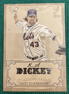 2013 Topps Calling Cards #CC-9 ⚾️ R.A. Dickey ⚾️ New York Mets - Picture 1 of 6