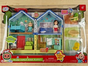 New Cocomelon JJ Deluxe Family House Playset 11 Pc Sounds Song Figures 2021 - Picture 1 of 3