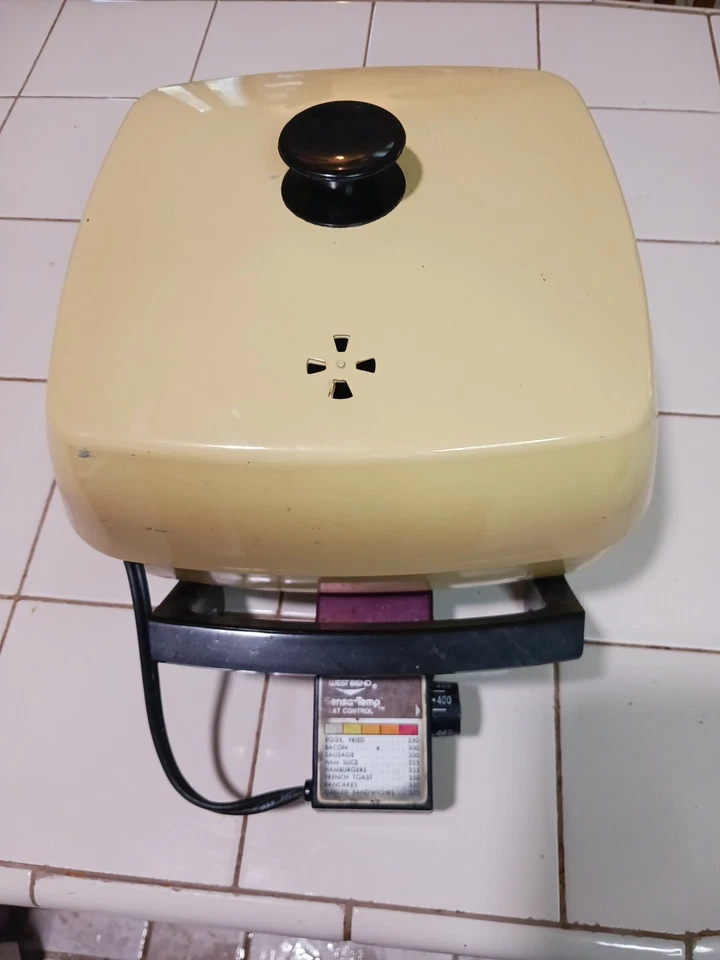 Sartén Eléctrica West Bend Otoño Oro Vintage Modelo 1429 PROBADA FUNCIONA  Foto 1 de 4