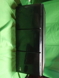 Vintage 24 CD Holder Black Plastic 3 Row Storage Rack Organizer Lock & Eject GUC - Picture 1 of 5