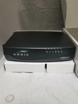 ARRIS SURFBOARD SBV3202 DOCSIS 3.0 Voice Cable Modem - Black - Image 1 of 2
