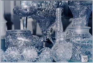 Colección americana de vidrio cortado "período brillante", Museo Lightner Fl, arte RPPC - Imagen 1 de 2