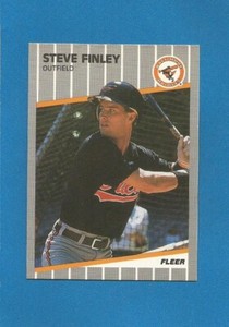 Steve Finley 1989 Fleer Update MLB Baseball #U-3 (MINT) Baltimore Orioles