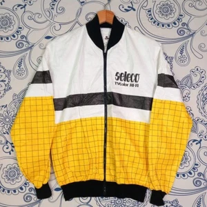 SELECO TV COLOR HI - FI GIACCA A VENTO VINTAGE 80S POLYETHILENE MADE IN ITALY M  - Picture 1 of 12