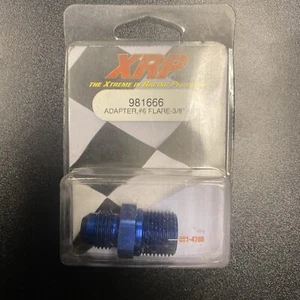 XRP-XTREME RACING PROD. Fitting - Adapter (981666) #6 Flare to 3/8” Npt Blue - Picture 1 of 2