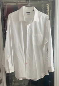 Van Heusen Wrinkle Free White Dress Shirt Sz 18.5 34/35 2XL - Picture 1 of 3