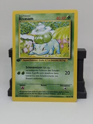 Pokemon - Base Set - Bulbasaur 44/102 - Bisasam 1st Edition - GERMAN - NM - Image 1 of 2