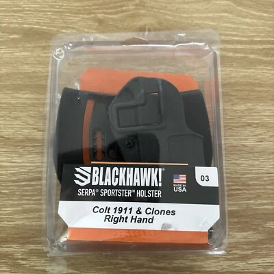BlackHawk Serpa Sportster Holster Right Hand  Colt 1911 & CloneSigma 413503BK-RW - Image 1 of 2