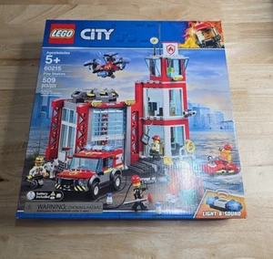 LEGO City Fire Station Set (60215) Building Kit 509 Pcs Firefighter Playset - Picture 1 of 5