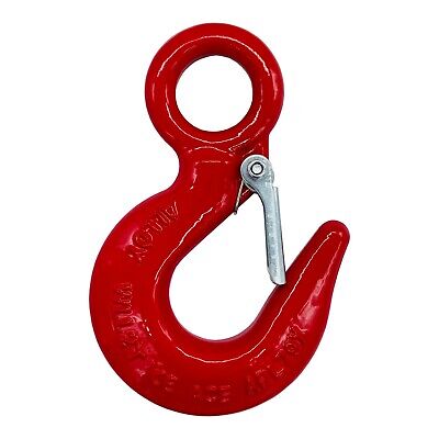3 Tonne Alloy Steel Lifting Eye Hook + Catch Winching Recovery 4 X 4 Off Road • 7.69£