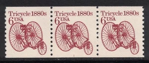 Scott 2126- MNH- Plate Number Strip of 3, #1- 6c Tricycle 1880s- mint PNC3 - Picture 1 of 1