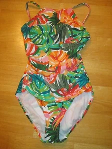 Nuevo con etiquetas Traje de Baño Ellen Tracy Talla 6 Tropical Multicolor 1 Pieza FlatterGatherGathers - Imagen 1 de 24