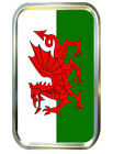 Welsh Flag 1oz Gold Tobacco Tin , Storage Box, Bait Box, Air Tight Tin, Dragon 