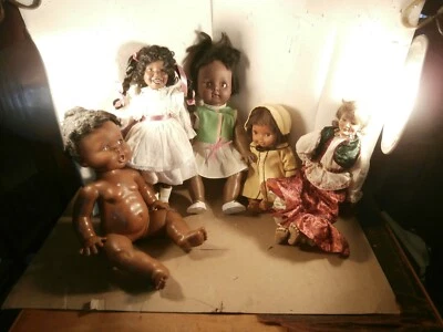 Lote de muñecas vintage mixtas 1973 Ideal Toy Corp negro lote afroamericano Foto 1 de 4