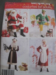 Simplicity Pattern 2542 Family Christmas Costumes Men & Women Santa, Elf...... - Picture 1 of 2