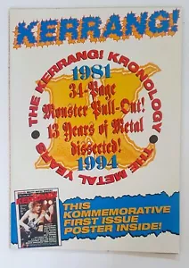 Kerrang Magazine 1994 Vintage 34 page lift out Monster pull out Metal Years - Picture 1 of 8