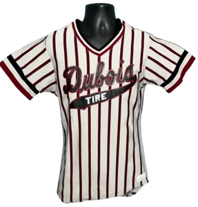 Vintage 80s Baseball Jersey Men's Size 40 Dubois Tire IN Medalist Sand-Knit #10 - Picture 1 of 8