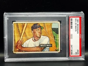 1951 BOWMAN #305 WILLIE MAYS ROOKIE PSA 1 HOF See MySlabs - IG! - Picture 1 of 3