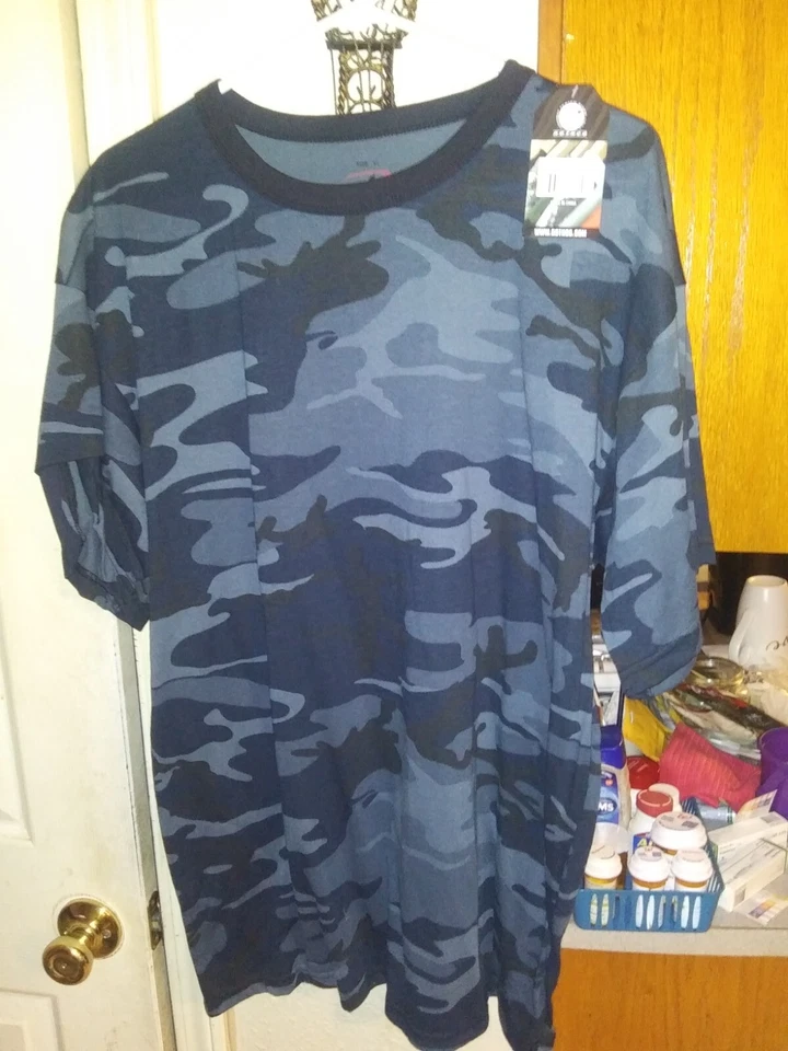 ROTHCO Midnight Camo Men's XL New With tags cool and lightweight. Outdoor fun - Image 1 of 2