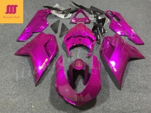 Fairing Kit Fit for 2007-2011 Ducati 848 1098 1198 ABS Injection Bodywork Purple - Picture 1 of 4