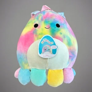 Zaino Squishmallow Opale Pastello Tie Dye Taglia Grande Peluche con Etichetta - Foto 1 di 7