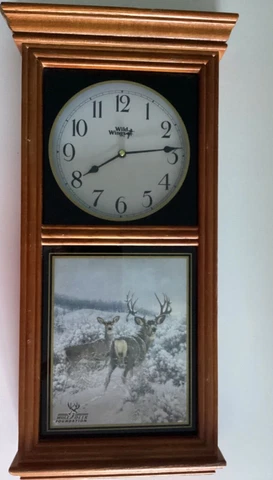 Wild Wings Regulator Wall Clock American Heirloom  Art By Michael Sieve Cover