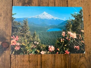 Vintage Unused Mt. Hood & Lost Lake Oregon Postcard - Picture 1 of 2