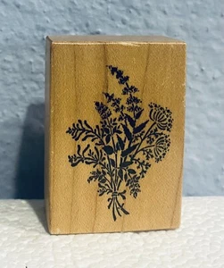 Blumenstrauß Holz montiert Gummistempel Blumen PSX NEU - Bild 1 von 2