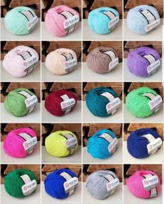 Amigurumi yarn YarnArt Jeans Cotton/Acrylic Mix Knitting Wool/Yarn 50g
