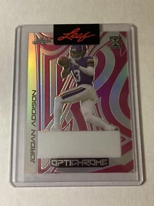 JORDAN ADDISON 2023 LEAF ECLECTIC RC PINK OPTICHROME 1/1 PRE-PRODUCTION PROOF - Imagen 1 de 2
