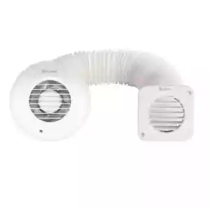 Xpelair Inline Duschventilator mit Set Badabzug & Loft rund einfach leise - Bild 1 von 22