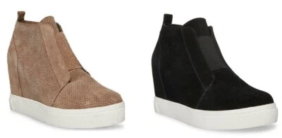 Steve Madden Wedge Sneaker, Heel Sneaker Shoes Side Zipper *CHOOSE SIZE AND COLO - Image 1 of 3