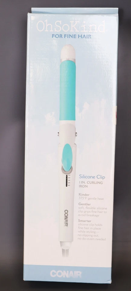 Conair OhSoKind 1  Silicon Clip Curling Iron  Model CD950 - Image 1 of 4