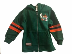 NWT Disney Store Toy Story Buzz Lightyear Zip Sweatshirt Coat Green Size S Small - Picture 1 of 12
