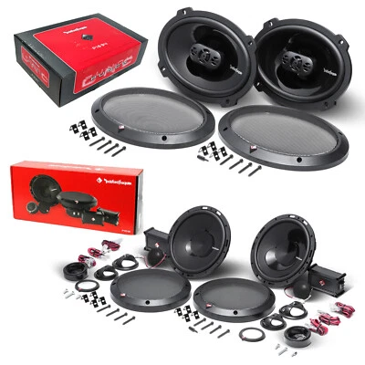 2x Rockford Fosgate P1694 300W 6x9" + 2x P165-SE 120W 6.5" Coaxial Speakers