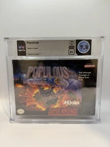 Populous (SNES, 1991) neuf WATA classé 7,5 scellé en usine A+ - Photo 1/8