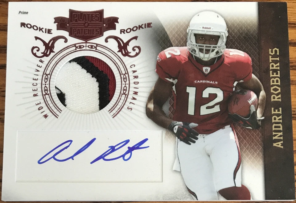2011 Panini Plates & Patches Rookie Jersey Autograph Andre Roberts #201 - Image 1 of 2