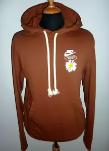 NIKE Good Vibes Popover Hoodie Brown Fleece Sweat Top Have A Nike Day Medium - Picture 1 of 9