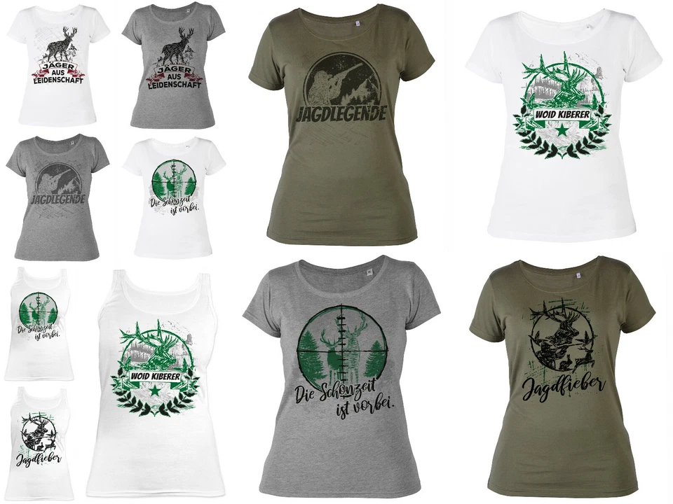 TINI - SHIRTS Damen Jagd T-Shirt - Damenshirt Jagdsport Top - Frauen Jagdbekleidung / Jäger