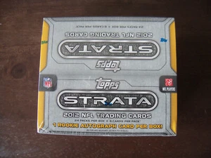 2012 TOPPS STRATA FOOTBALL FACTORY SEALED RETAIL BOX 1 ROOKIE AUTO - Picture 1 of 1