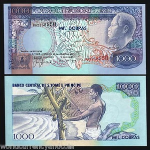 ST.THOMAS & PRINCE 1000 DOBRAS P-64 1993 x 100 Pcs Lot BUNDLE UNC SAO TOME NOTE - Picture 1 of 1