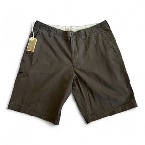 Short militaire Haggar marron foncé homme taille 34 10,5 entrejambe 100% coton coupe classique - Photo 1/23