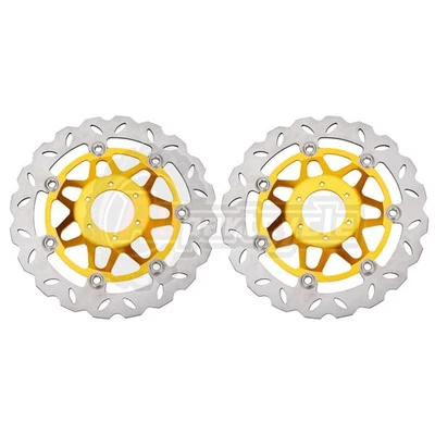 Par de discos de freio dianteiro rotores para Honda CB600F Hornet 2000-2006 296mmx58mm - Imagem 1 de 4